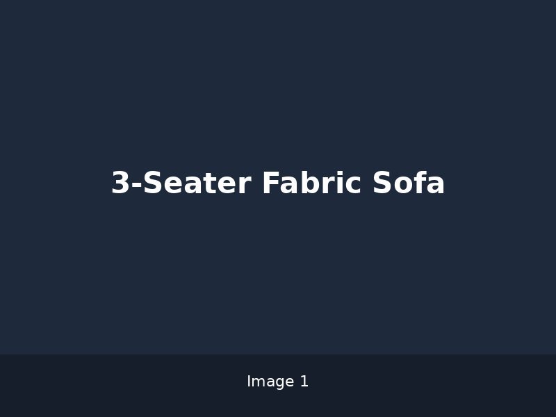 3-Seater Fabric Sofa