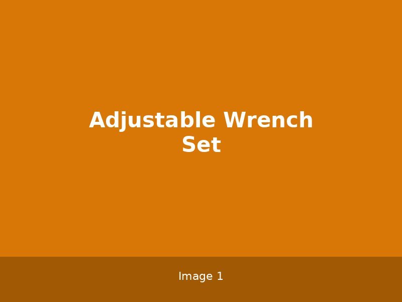 Adjustable Wrench Set